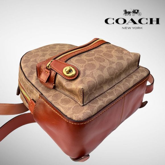 Coach Campus 23 Backpack in Tan Rust / Brass 32715 $395 - Picture 8 of 12